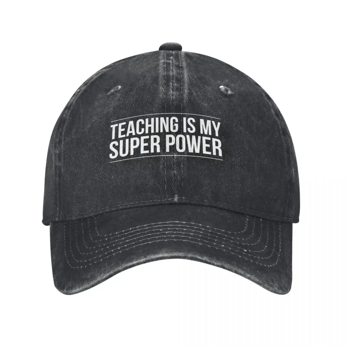 Teaching is my super power essential shirt Baseball Cap derby hat funny hat Beach Bag Mens Tennis Women's