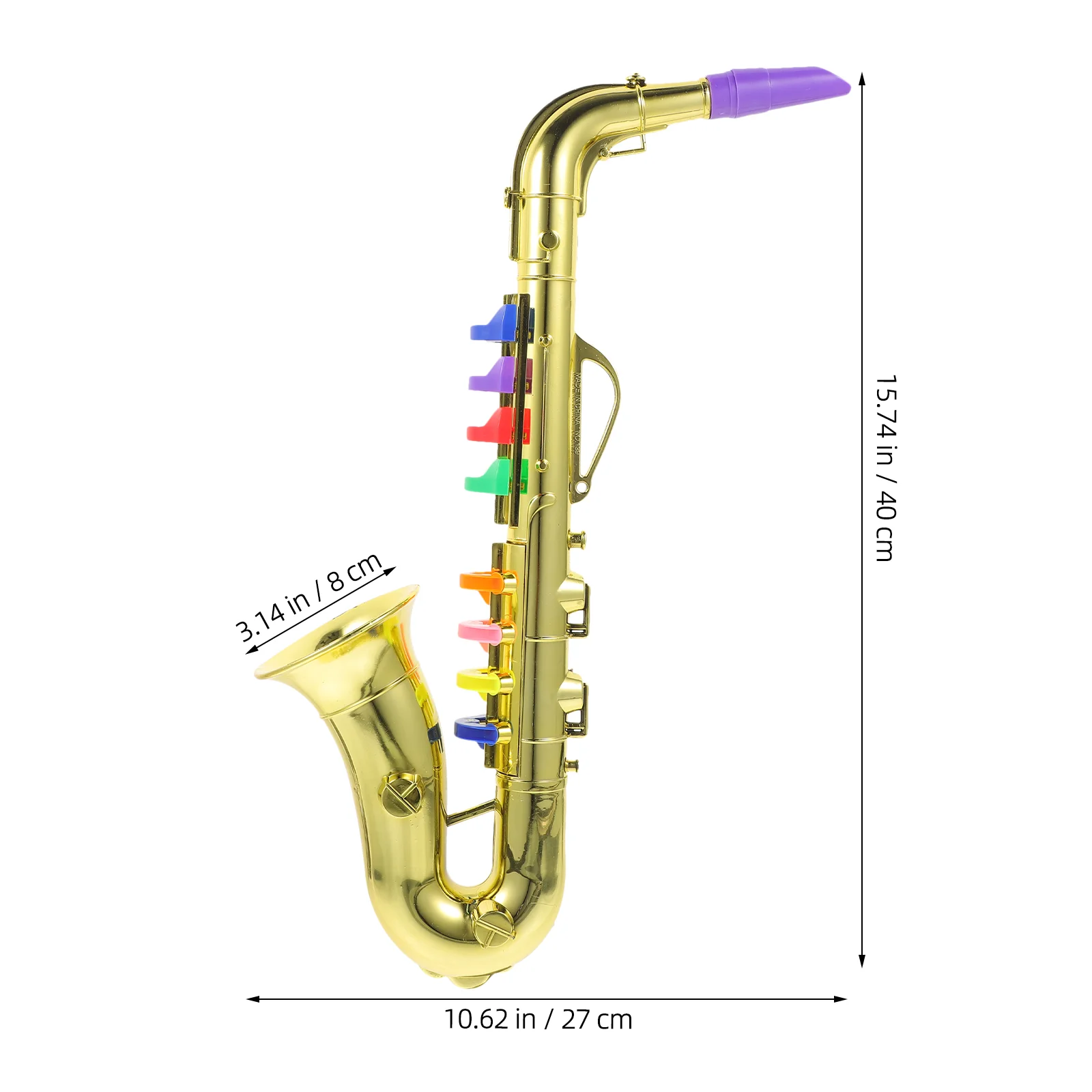 Children's Wind Instrument Toys Kids Sax Props Simulated Instruments Abs Plastic Trumpet for Musical Learning