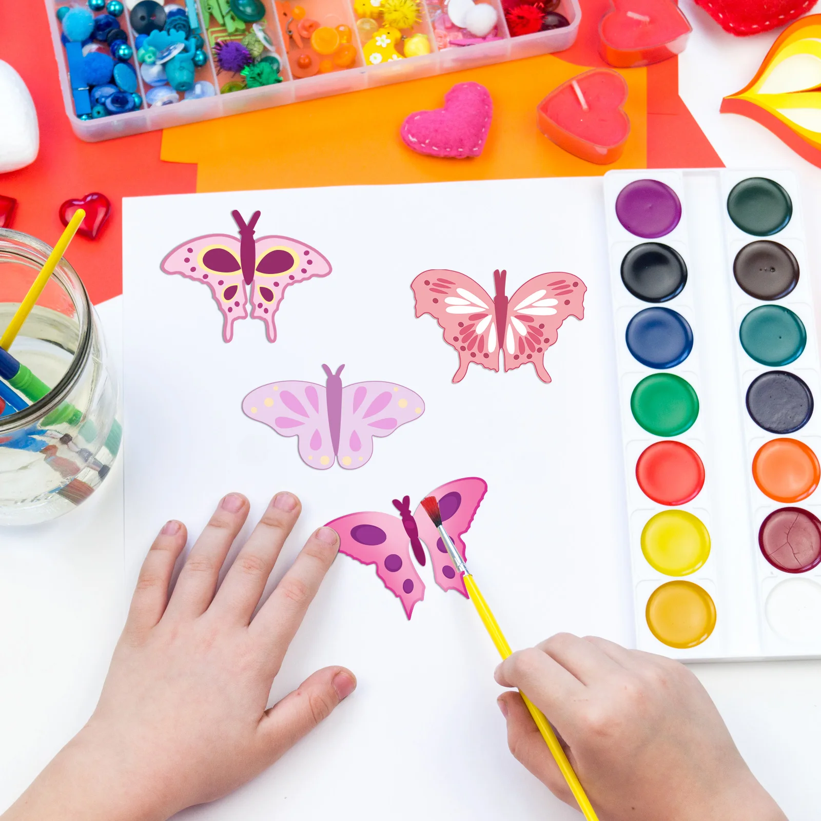 

24 Pcs Wooden Painting Butterfly Butterflies For Crafts Decoration Blank Slices Unfinished Supplies Ornaments Shaped