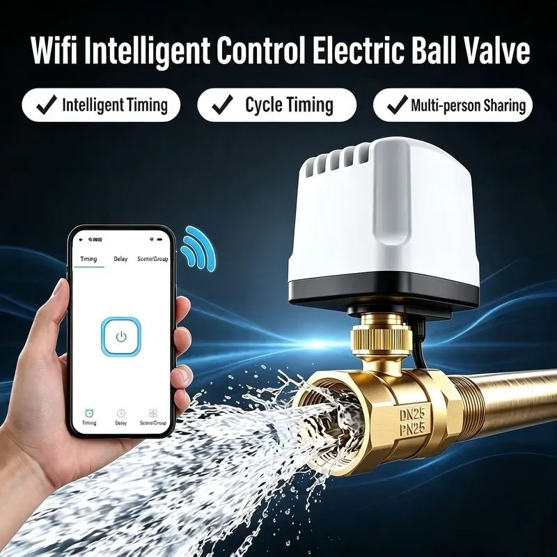 China Factory Supply Brass Motorized Ball Valve Custom Wire Connection Voltage Thread HVAC Electric Valve