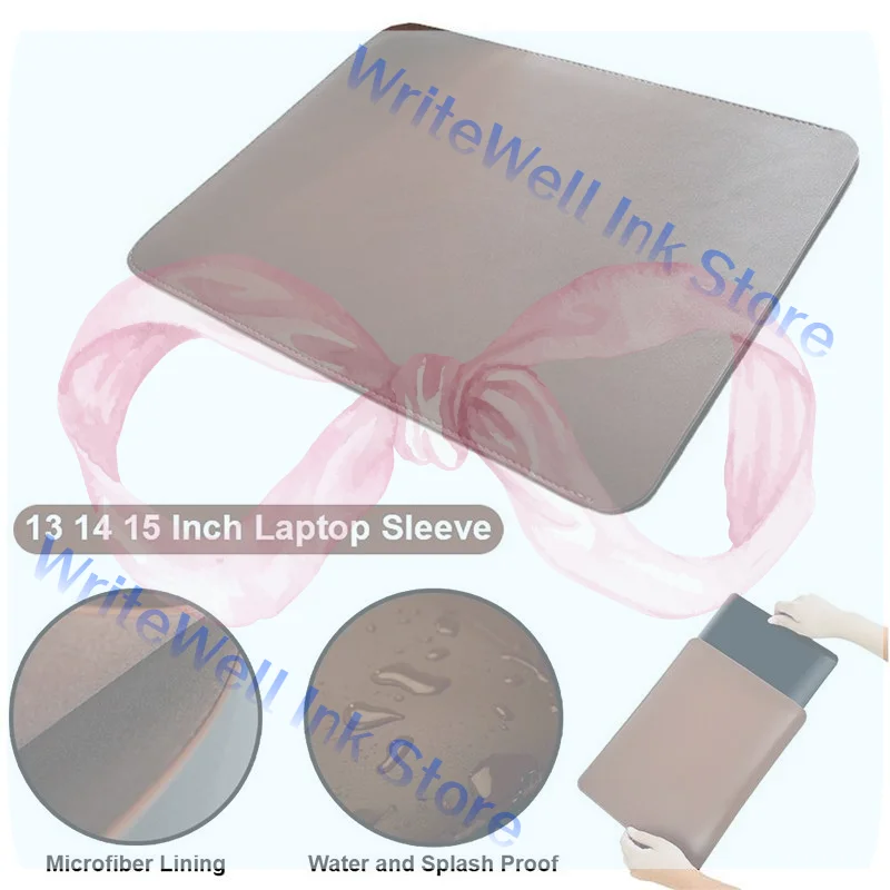 1Pcs Waterproof Pu Leather Laptop Drop Protection Case Simple Tablet Protective Case (12-16 Inch)