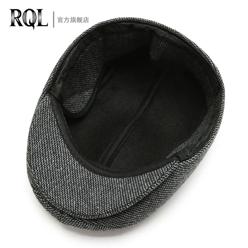 Men\'s Warm Hat Winter Beret Tweed Dad Hat Woolen Thickened Earflap Ear Protection Windproof Cold Proof Trucker Cap Fishing 2022