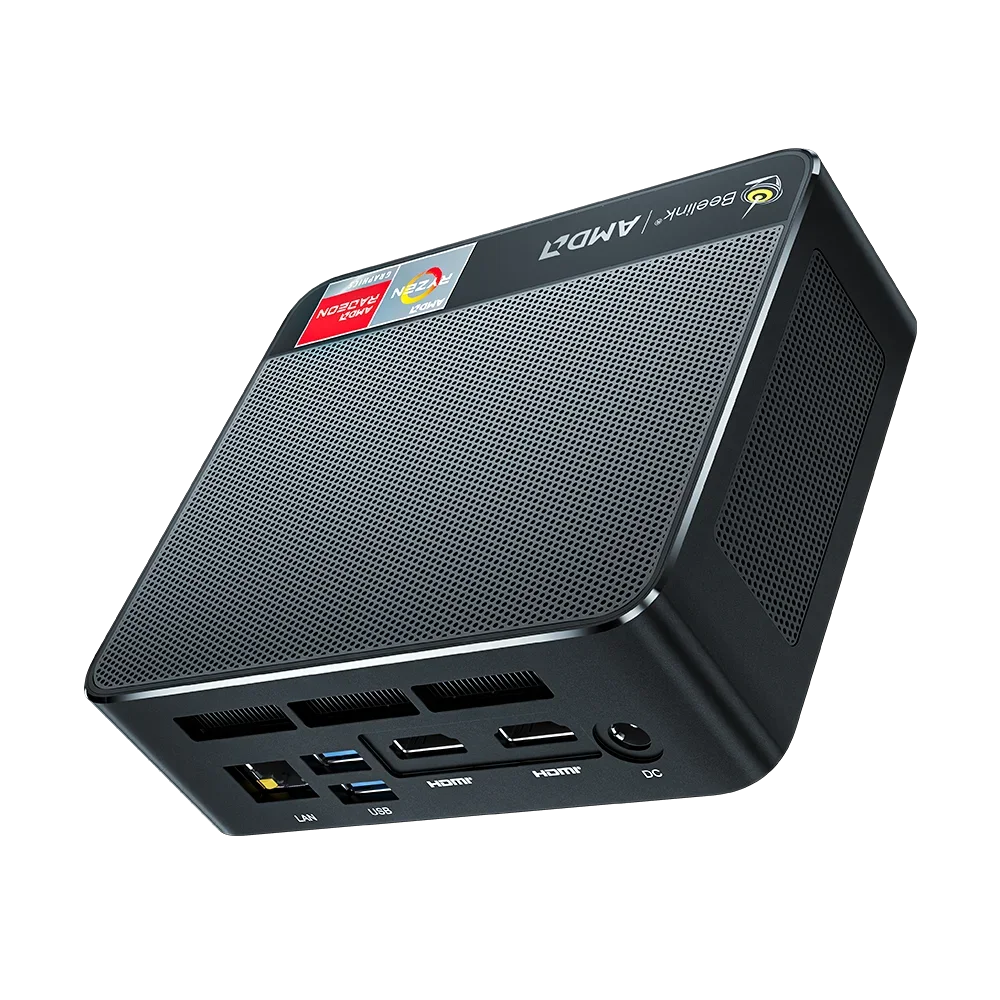 ビデオゲーム用ミニPC,Beelink-SER3 GB, 16GB, 32GB, 64GB RAM, 256GB, 512GB, SSD, M.2,NVMe,AMDR7 3750HH,DDR4,SATA、HDD