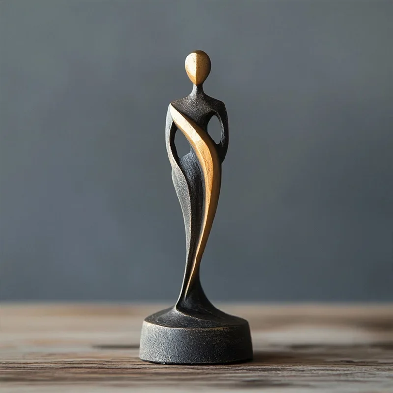 Creative Ornaments Luxury Modern Figurines Interior Aesthetic Sculptures Miniature Living Room Accessories Home Decorations