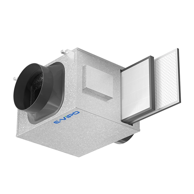 

Fresh Air Ventilation System HVAC Ceiling Fans Energy Saving Flexible Activated Carbon Filter MVHR Unit