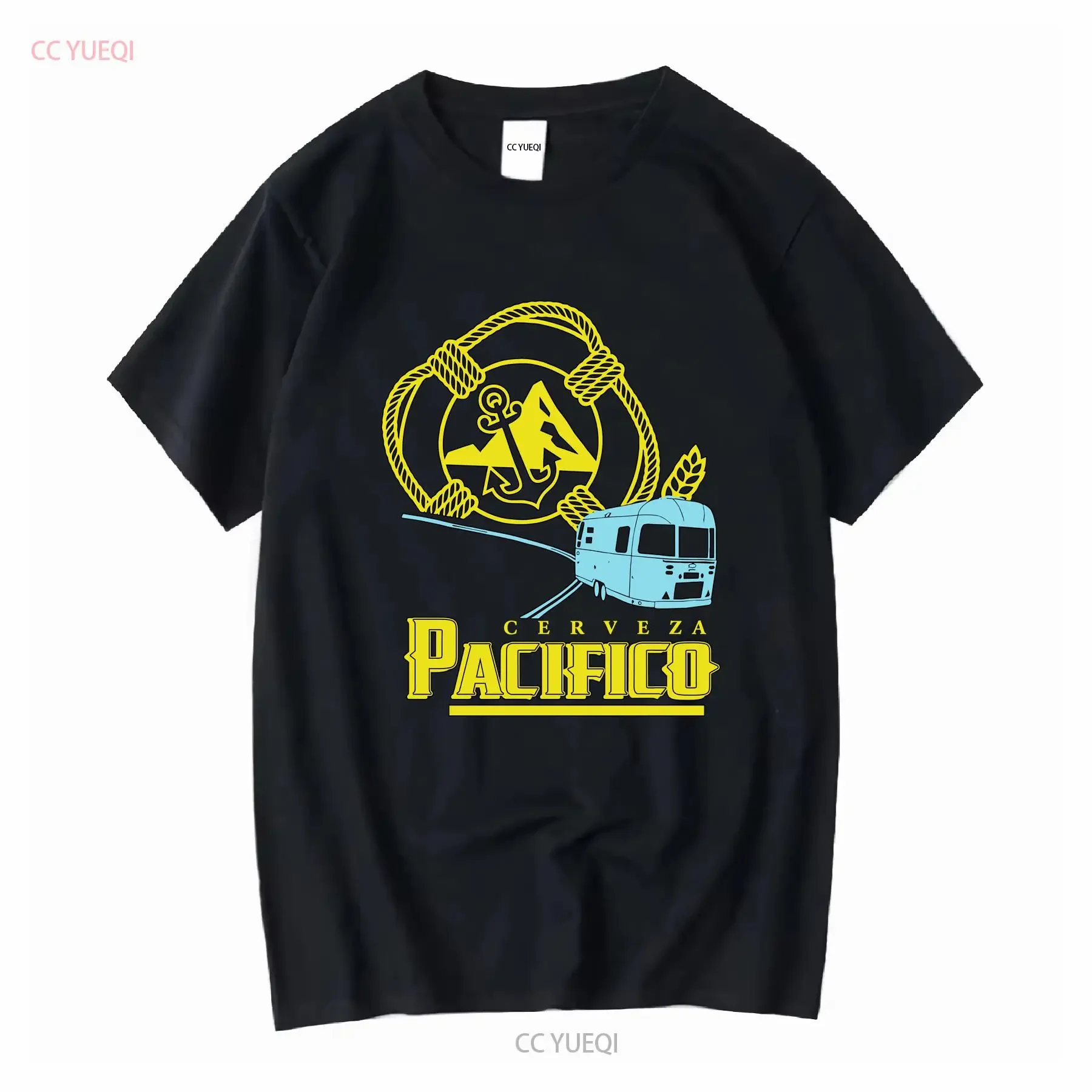 Cerveza Pacifico cerveza hombres M camiseta El Charro restaurante Cherry Valley California manga larga o corta vintage lavado elegante