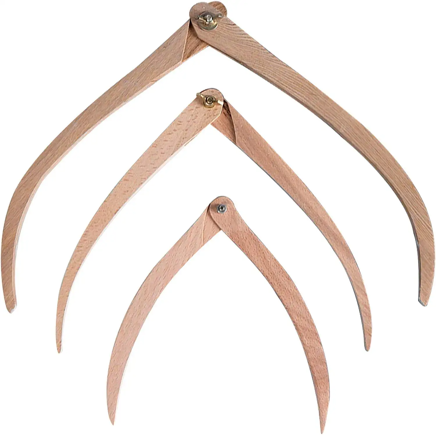 

Bview Art 3pcs 8 10 12 Inches Wooden Calipers Pottery Measuring Clay Ceramic Tools