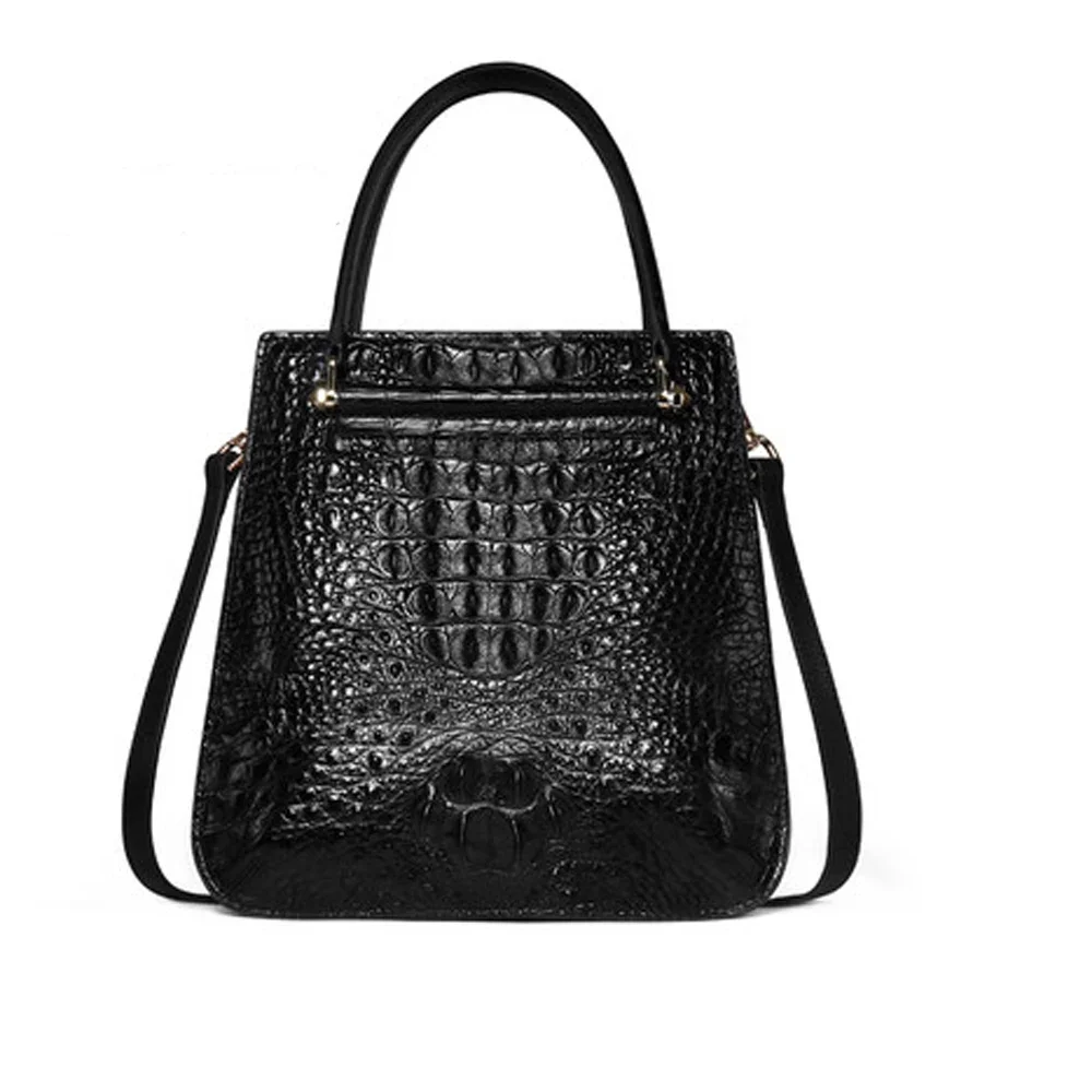 

keximayuan Female crocodile handbag Single shoulder large capacity women Bucket