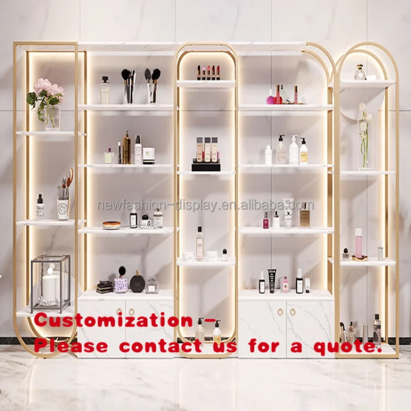 custom.Makeup Cabinet Hot Sell Lip Gloss Counter Display Stand Makeup Display Showcase Cosmetic Display Shelf Cosmetic