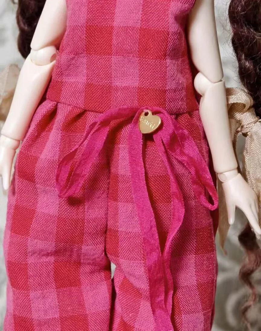 1set kawaii style 2025 Blythe/landoudou Jumpsuit + Flower Hat (Fit for Lulu,ymy24,Ob22,24,26,zone, Jenny)