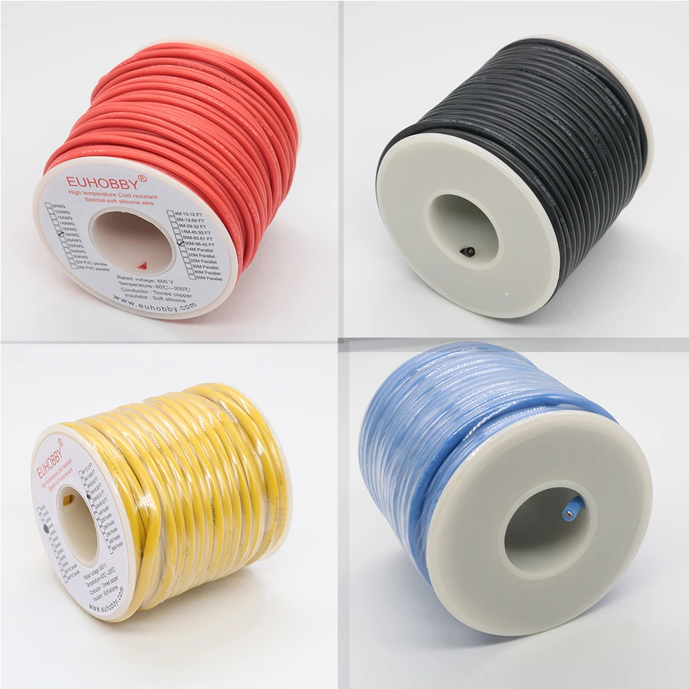 

30m 18AWG Soft Silicone Line High Temperature Tinned Copper Wire Cable for RC Battery