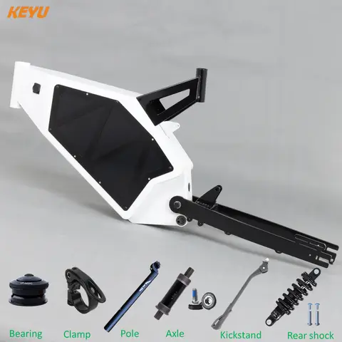 KEYU Fast eBike Frame kit for enduro ebike stealth bomber electric bike Diy  frame kit