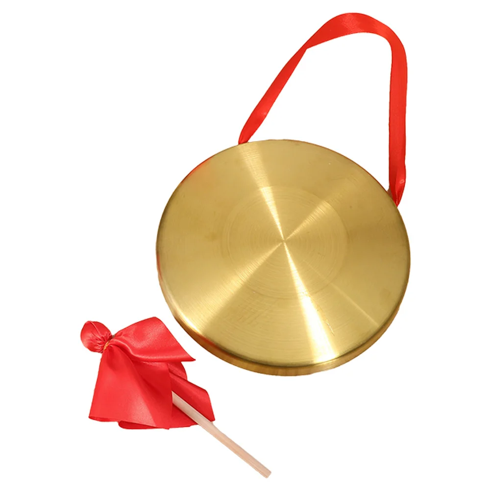 

Gongs and Drums Percussion Instruments Chinese Decor Decorate Mini Copper-wood Traditional Bell for Door Knob
