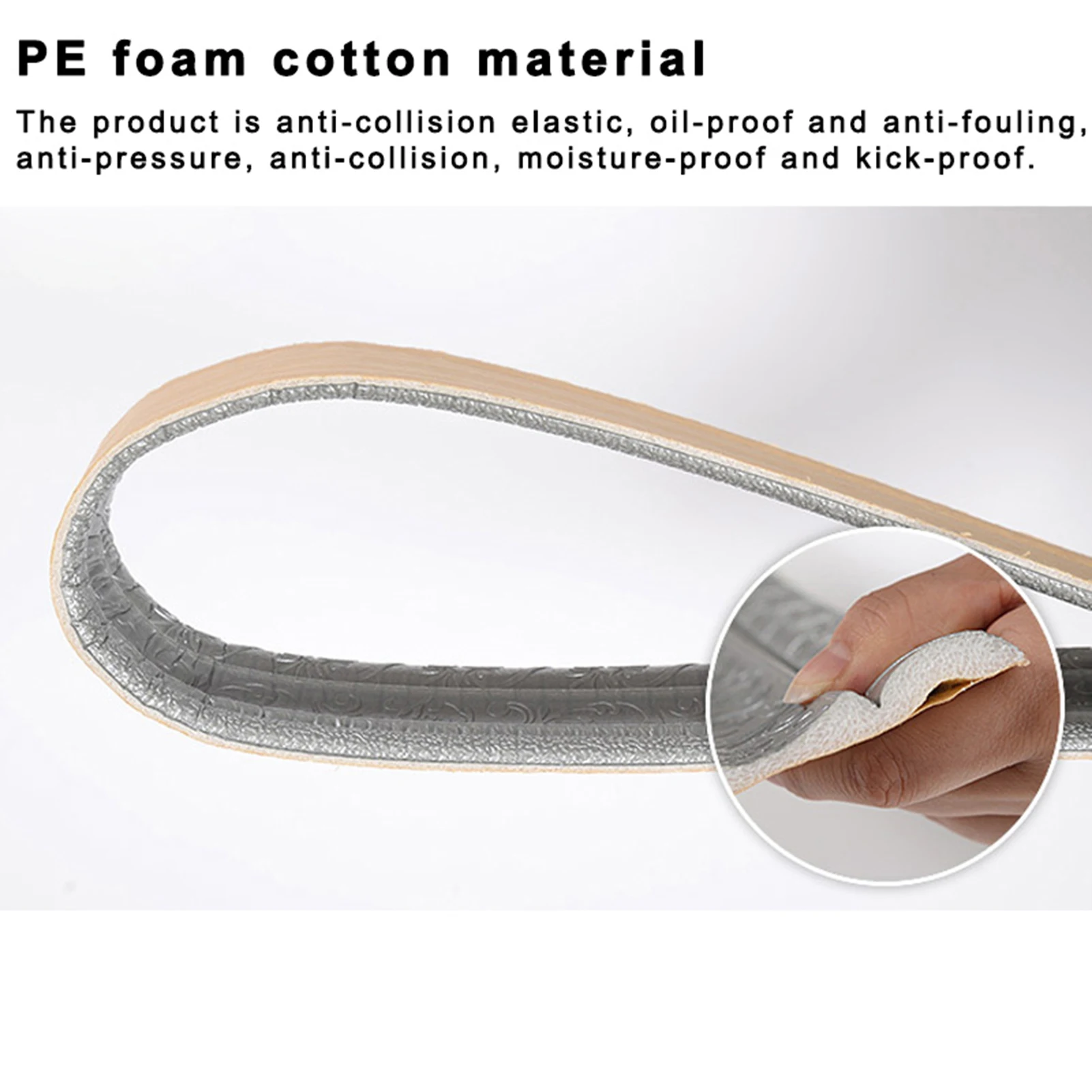 Wall Skirting Line Modern Interior Trim for Homeowners Self Adhesive Decorative Baseboard Waterproof PE Foam Molding Strip