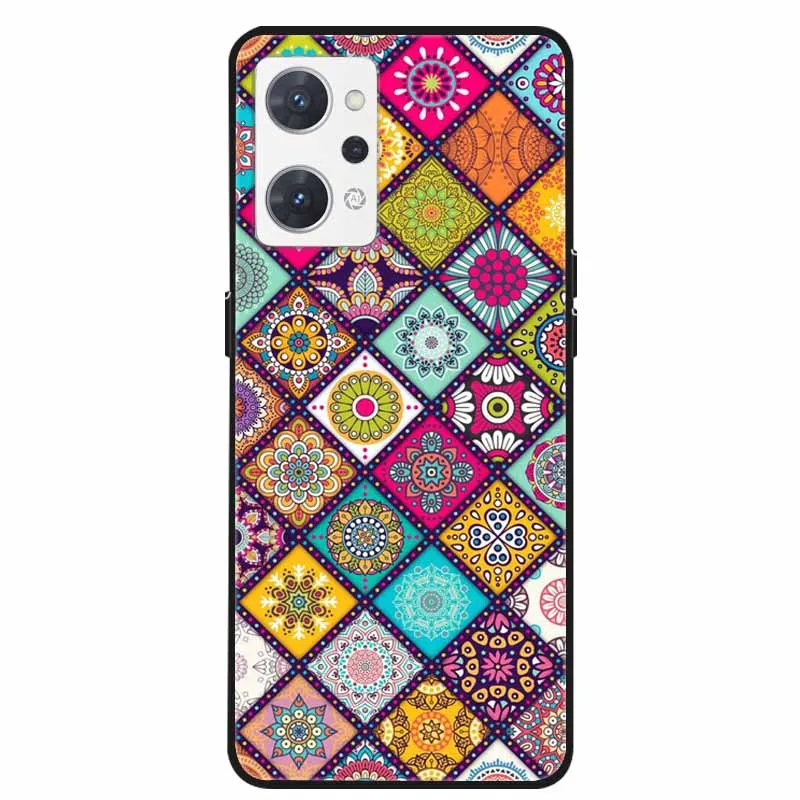 For OPPO Reno9 A 5G Case Marble Soft Silicone Lovely TPU Phone Cases for Reno 7A / 9A 9 A Covers Capa Reno7 A Protective Shells