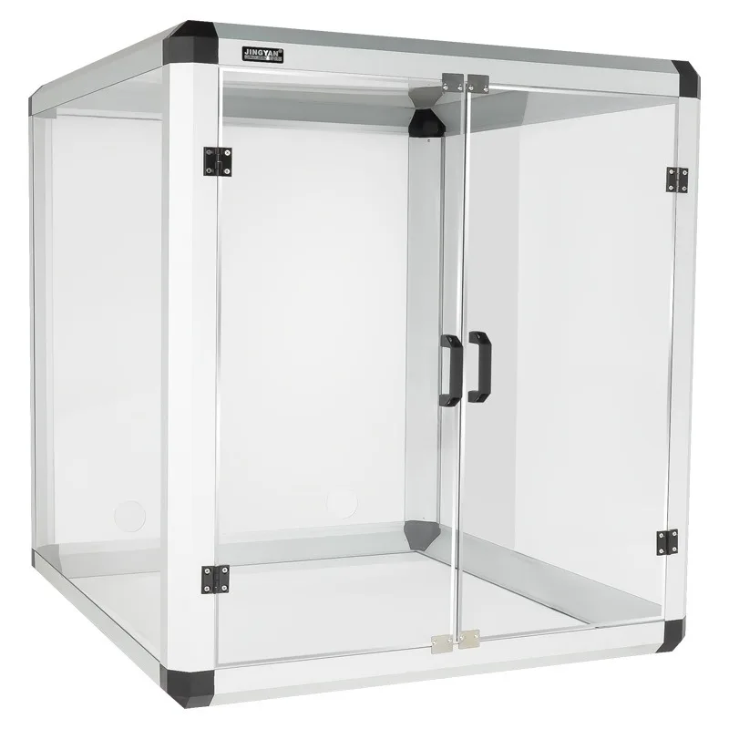 Sound insulation and dust waterproof double door aluminum alloy assembled cover accessories y