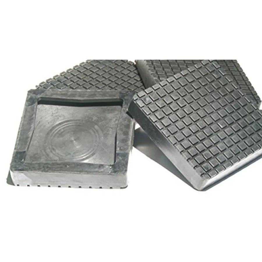 

2 Post Lift Arm Pads: Square Rubber, Black, OEM Quality Slip-On Design for Professional Auto Lifts, 5-5/8
