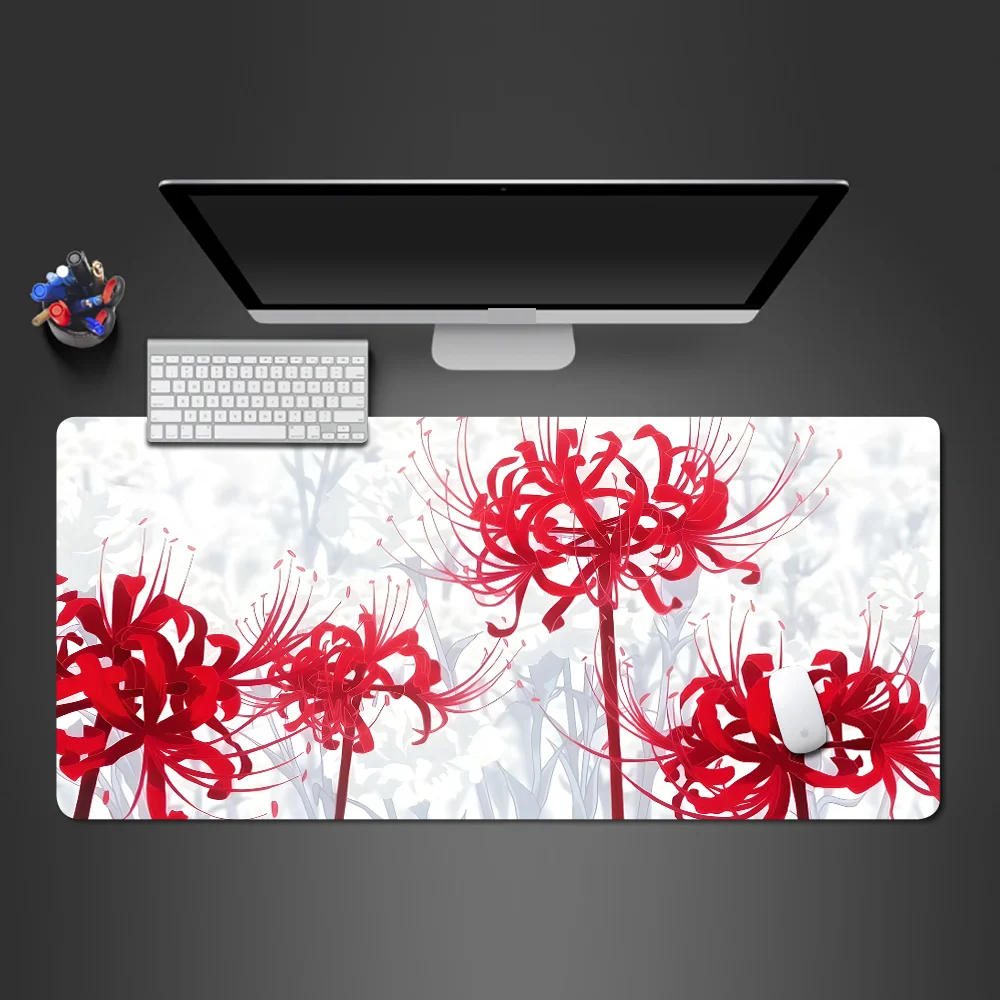 

Mandala flower game mouse pad Red keyboard pad XXL large table mat art carpet for laptop PC computer game player accessories