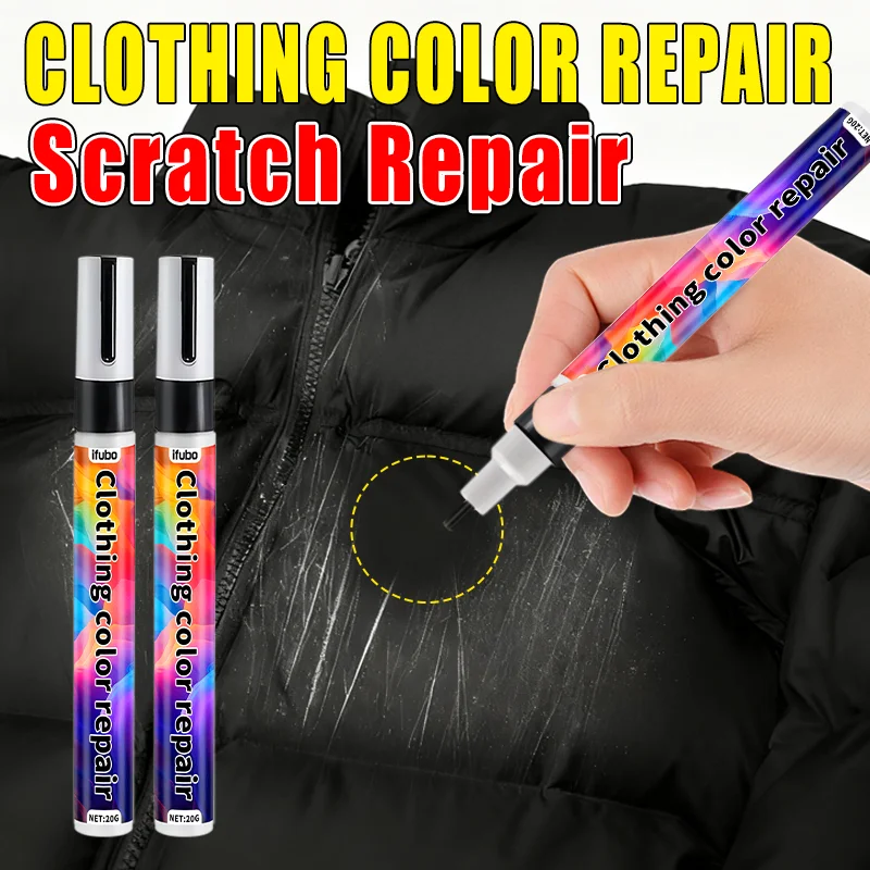 IFUBO Fabric Color Restore Pen 20G Quick-Drying Scratch Fix Color Reinforcement Long-Lasting Versatile Repair Pen