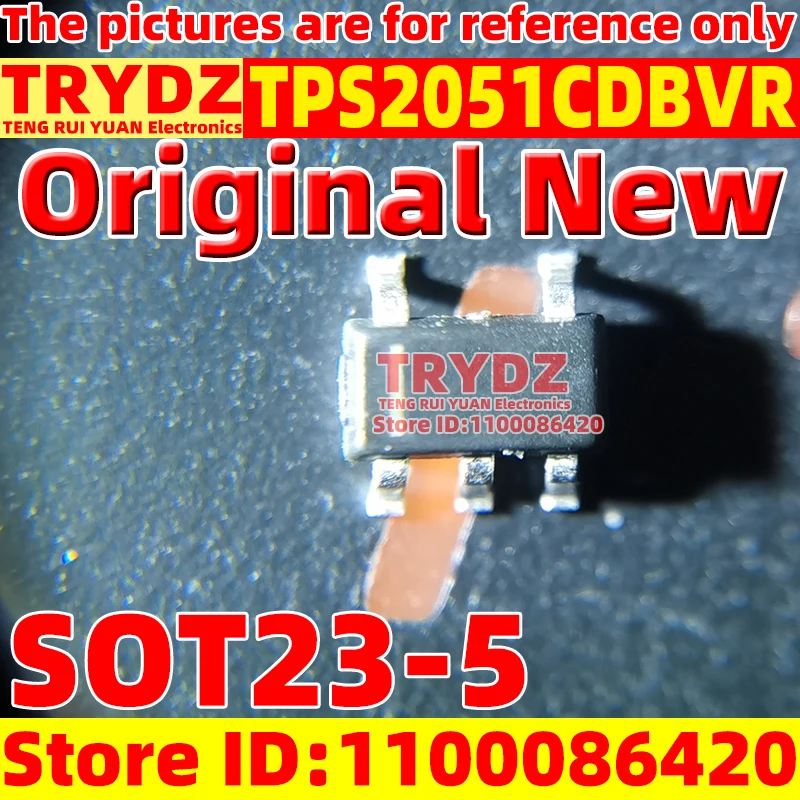 20-2pcs New original TPS2051CDBVR VBYQ SOT23-5 USB power switch chip IC