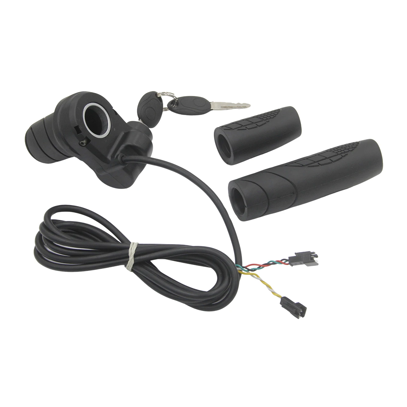 5V E-Bike Throttle Accelerator Hall Half Turn Handle with Electric Door Lock Key Scooter Repair Accessories 20X Half Throttle
