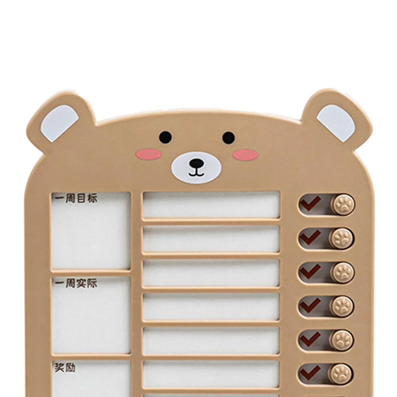 Reusable List Board Daily Schedule Board with Blank Card Paper Daily Task