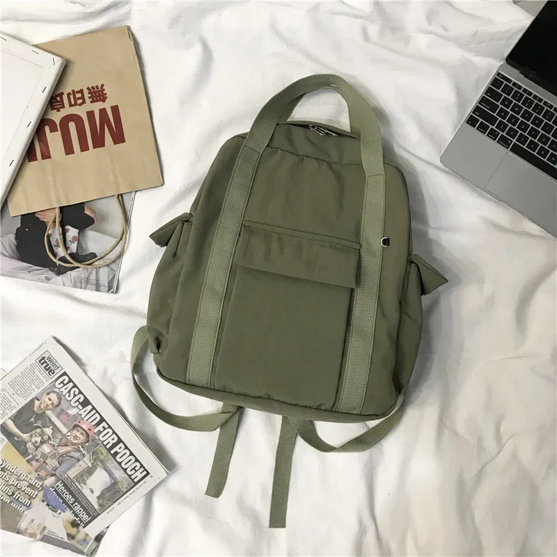 Schoolbag Classic Designer Schoolbag Backpack Fashion Canvas Backpack Girls Casual Solid Travel Backpack