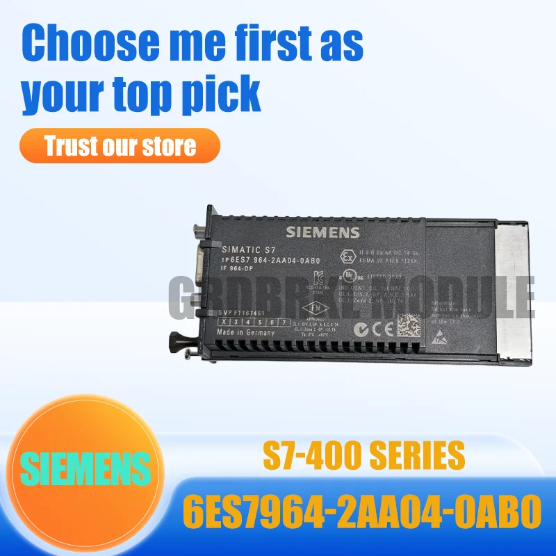 

Original NEW SIEMENS 6ES7964-2AA04-0AB0 6ES7 964-2AA04-0AB0 IF964-DP Interface Module
