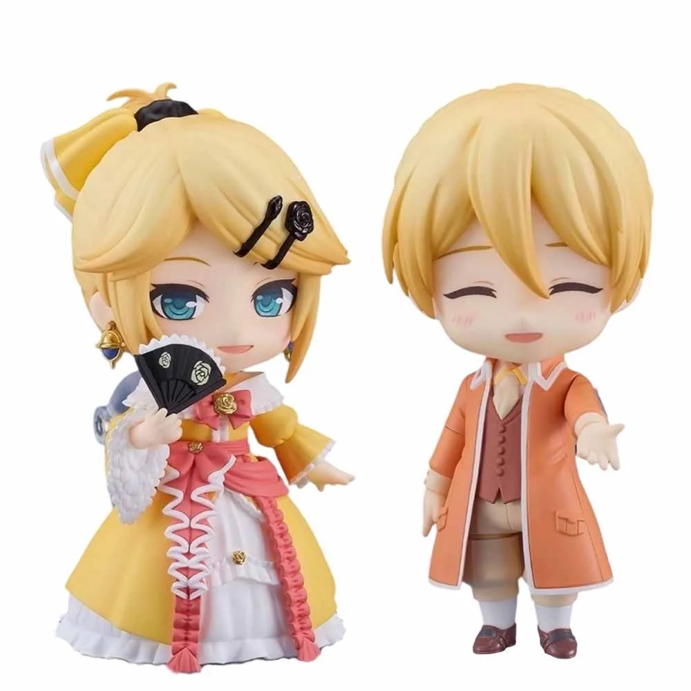 

Кагамине Лен/Кагамине Рин Фигурки Kawaii Clay Man Коллекционная модель Q Версия Модель Стол Мультяшный декор Игрушка Детский подарок