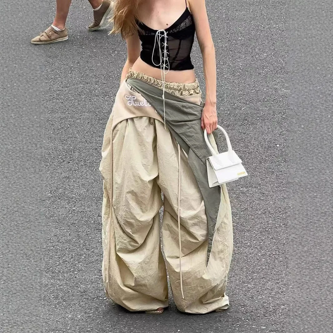 

2026 New Women's American Style Heavy Duty Cargo Pants Street Y2K Fashion Versatile Casual Pants