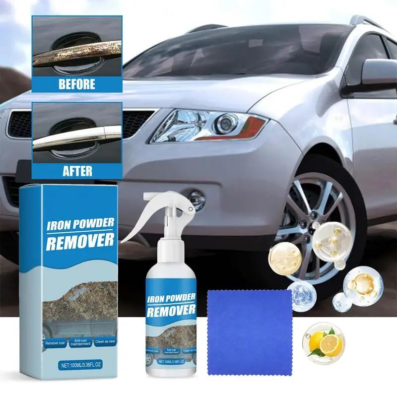 

Car Rust Remover Car Rust Removal Spray Rim Cleaner 100ml Rust Stain Remover Fast-Acting Rust Remove Spray Long-Lasting Wheel