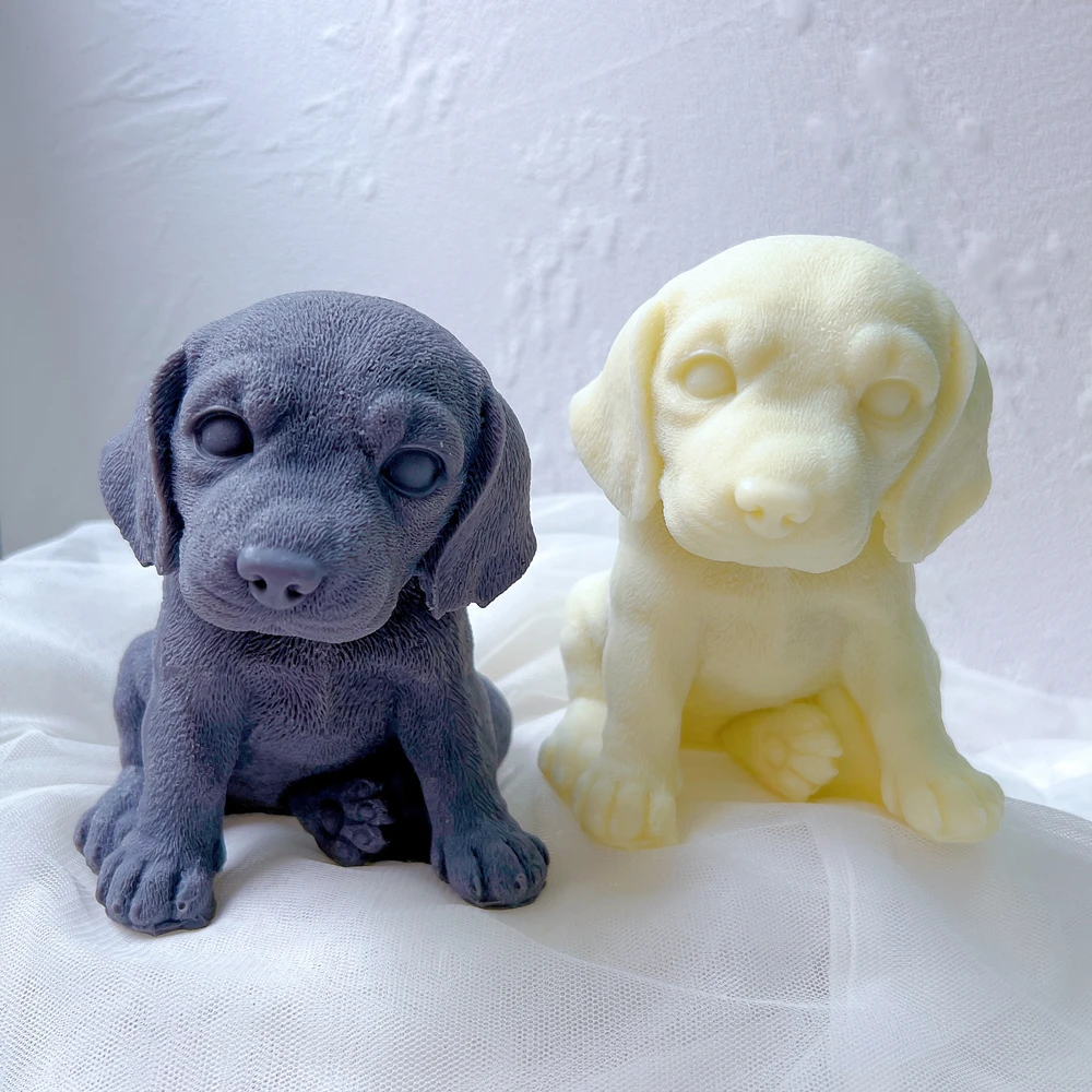 3 Breed Puppies Wax Silicone Mould Beagle Dog Candle Silicone Mold Animal Puppy Dog Lover Home Decor