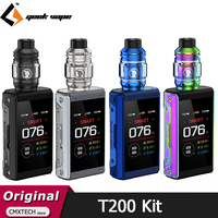 Original Geekvape T200 Kit 200W Aegis Touch Mod TFT Touch Screen 5.5ML Z Zeus Sub ohm Tank Fit Z Coil E Cigarette Vape Vaporizer