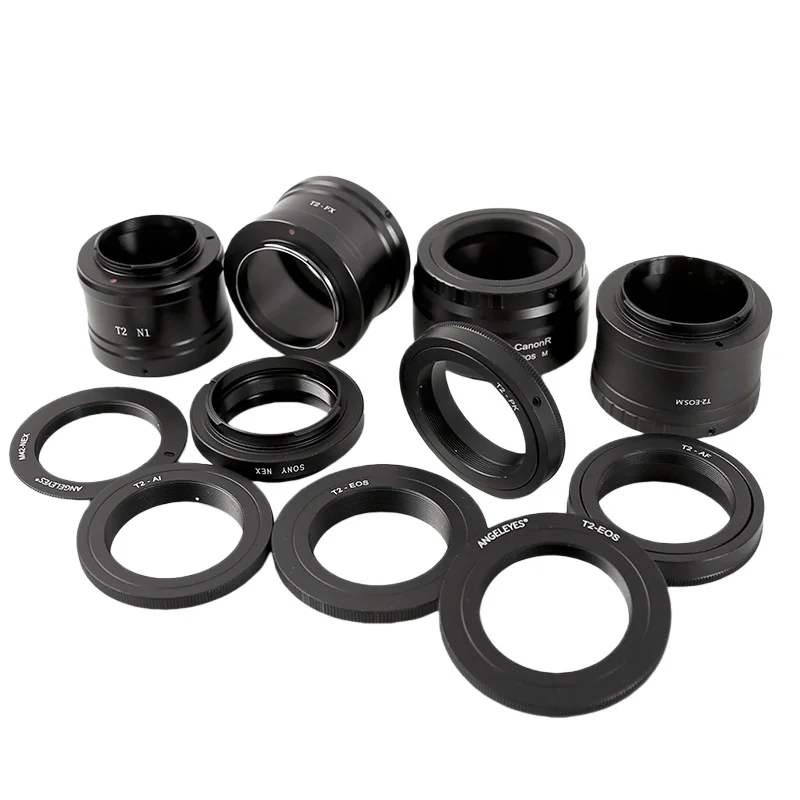 Angeleyes 望遠鏡アダプター Canon/Nikon/Sony/Fujifilm/Pentax DSLR/ミラーレスカメラ用アダプターリング
