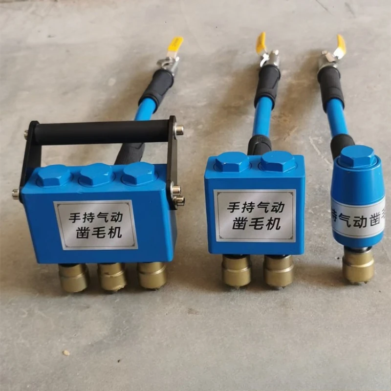 

Handheld hair chiseling machine Single head double head hair chiseling machine Pneumatic three-head hair chiseling hammer