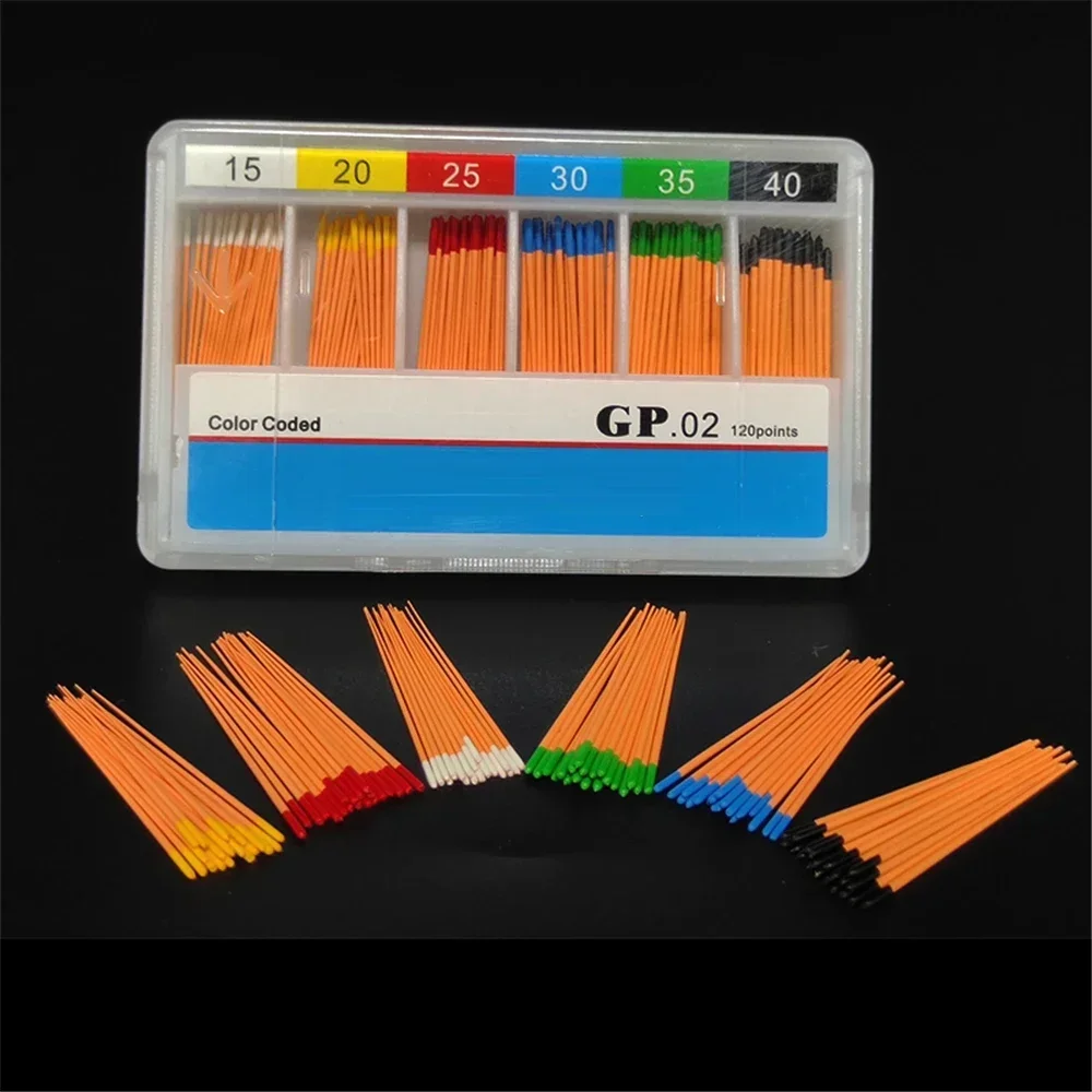 GP04 15# Dental Gutta Percha Points Root Cancel Endodontics Absorption Endo Motor 15-40# F4 F5 Dentist Cotton Absorbent Paper