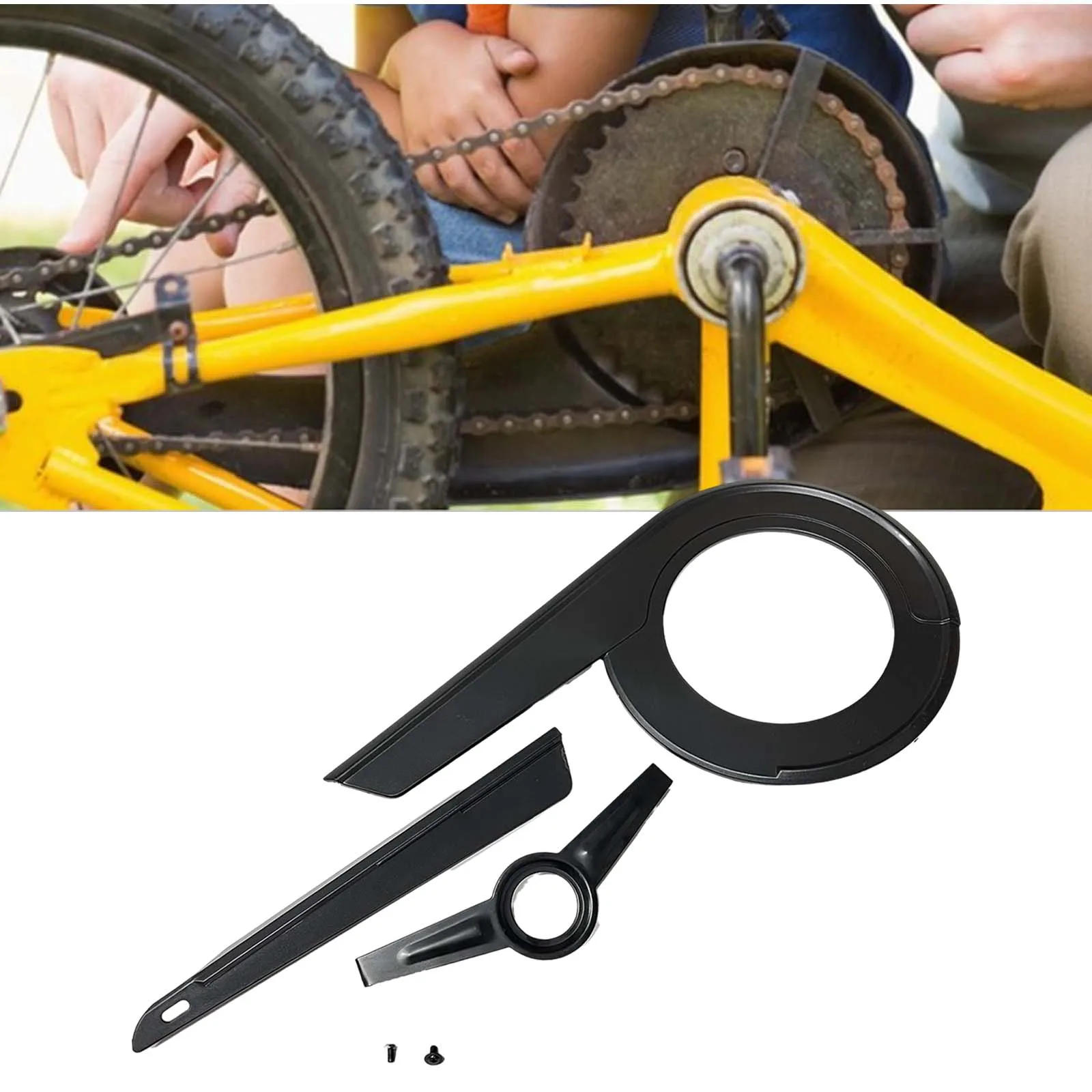 Protezione per catena per bici Copertura per catena per bici di ricambio durevole per accessori da ciclismo Bambini Adulti Bici da montagna