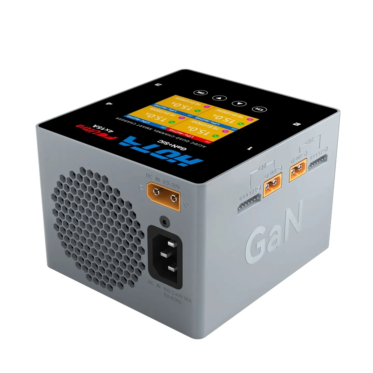 HOTA F6ULTRA 4チャンネルインテリジェントバランスチャージャー、1000Wの高出力航空機用リチウム電池搭載