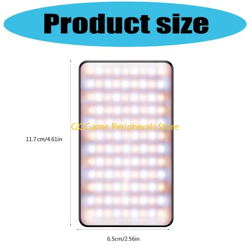 U55B Luz vídeo en color modificable 84 cuentas LED Enlace fría Dispositivos móviles DSLR consistentes