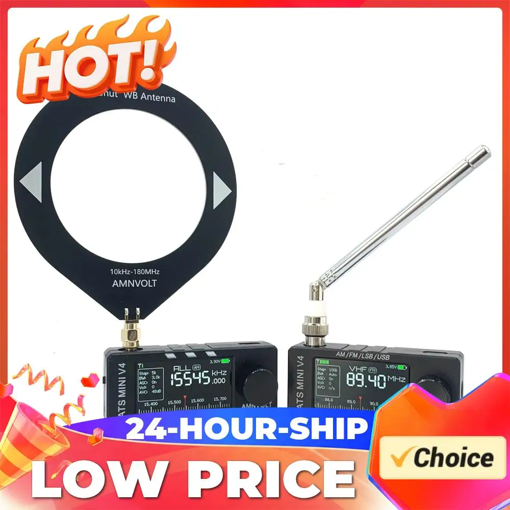 

Портативное AM/FM-радио с 1,9-дюймовым IPS-экраном, USB, транзисторное карманное радио Si4732 DSP для прогулок, походов и кемпинга