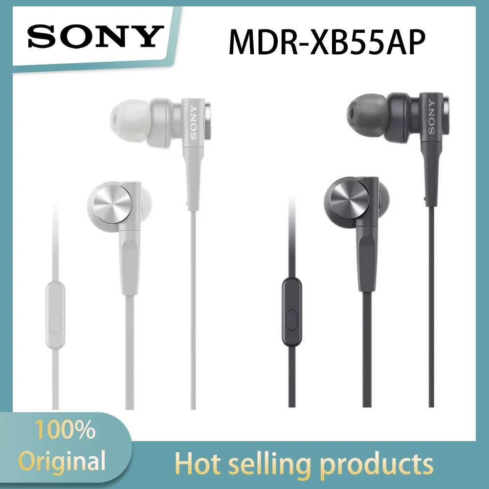 

Проводные наушники-вкладыши Sony MDR-XB55AP с мощными басами для прослушивания музыки на мобильных устройствах и занятий спортом, с глубоким низкочастотным звучанием для наушников.