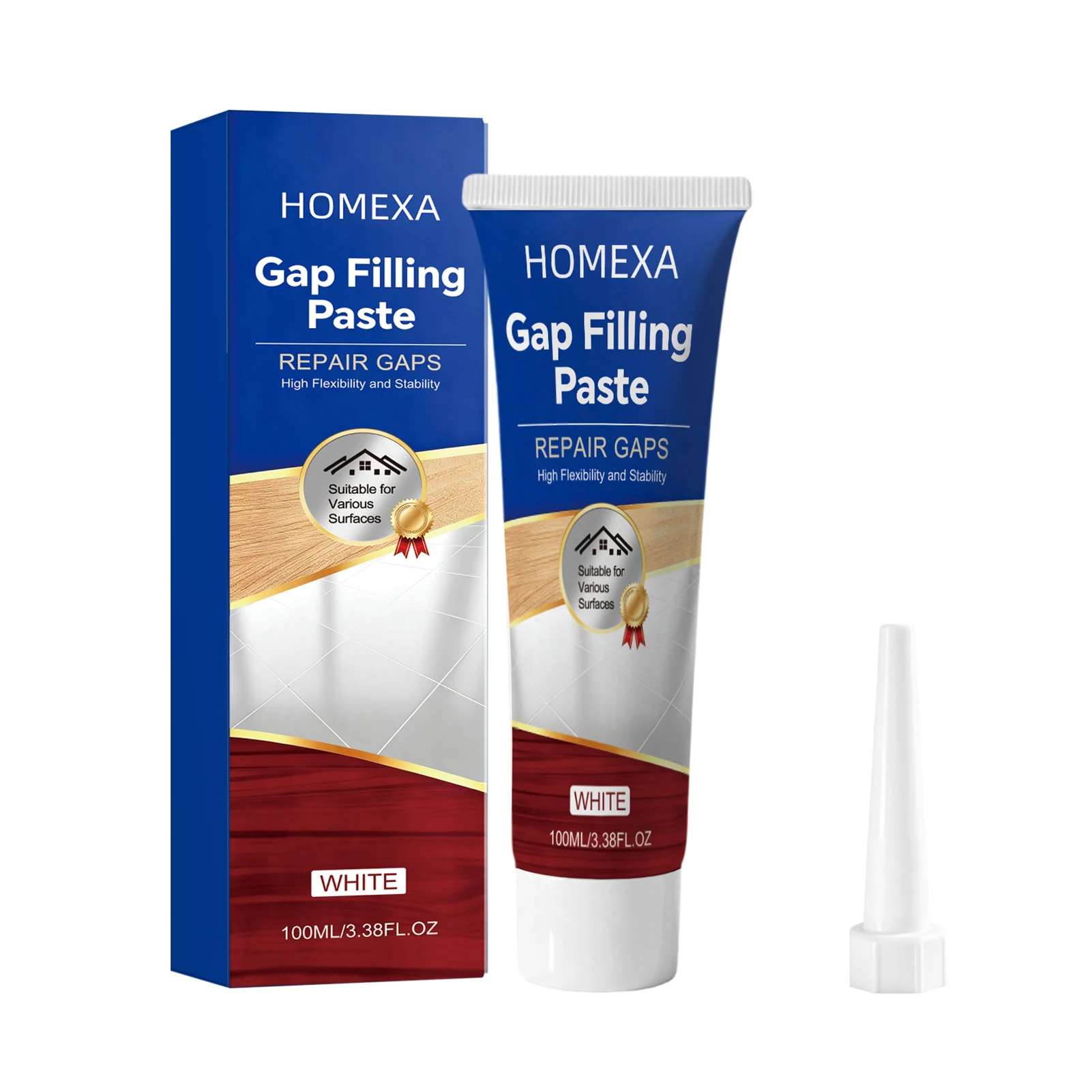 Tile Grout Filler Acrylic Waterproof Sealant Paste for Bathroom Kitchen Floor Wall Gap Repair Mold-Proof DIY Home Fixes