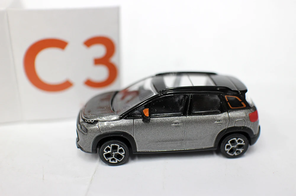 New 1/64 Scale  C3 Aircross 2021 By NorRev 3 inches Diecast Alloy toy Cars model For Collection Gift