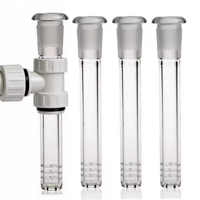 4Pcs High Borosilicate Glass Tube Reusable Garden Glass Water Connectors Handmade