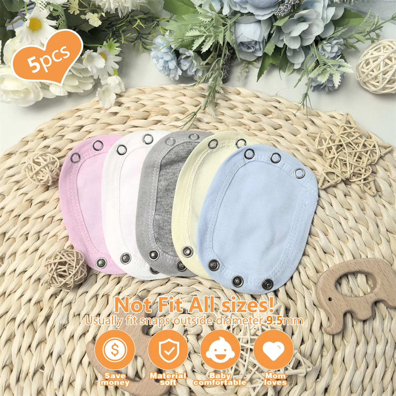 

5 шт., детский комбинезон-удлинитель для маленьких мальчиков и девочек, детский комбинезон с удлинителем промежности, комбинезон-подгузник, удлиненный комбинезон