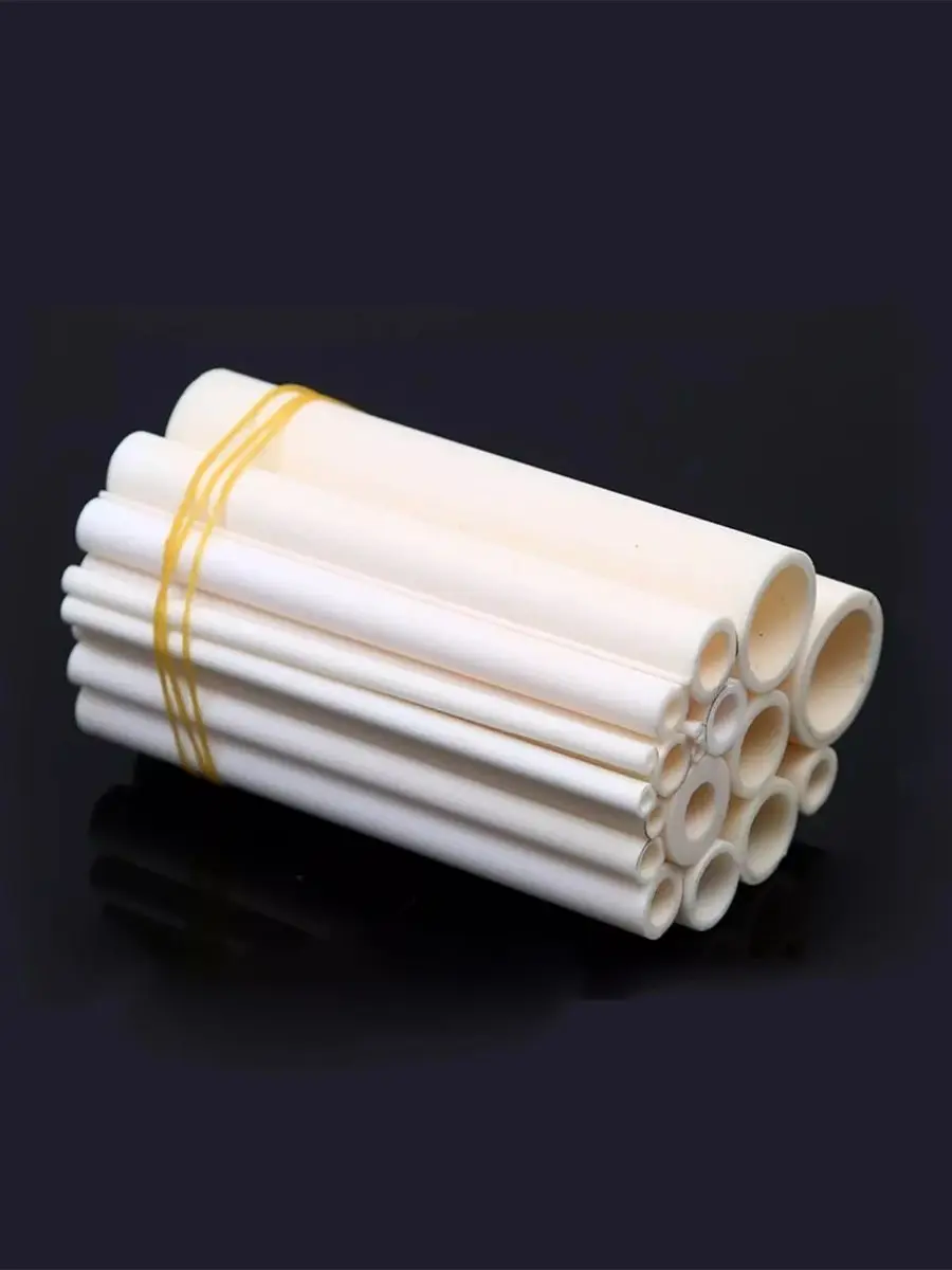 Tube creux isolé en céramique d'alumine, tube de protection contre les hautes températures et la corrosion, 99 degrés