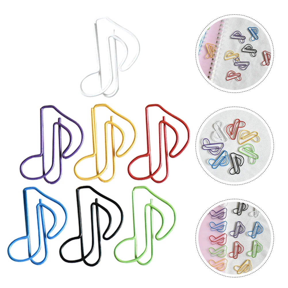 

50pcs Music Note Paper Decorative Metal Bookmarks Fun Bookmark For Office School s Sturdy Creative Office Supplies Note