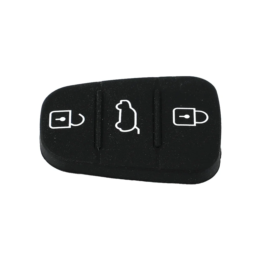 Black Key Button Cover 3 Buttons For Hyundai I10 I20 I30 For Hyundai Ix35 Ix20 Plastic 1* 1pc Key Shell Cover Replacement Car