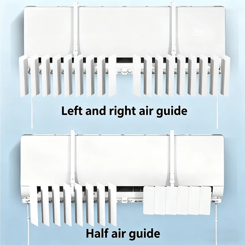 Adjustable Air Conditioner Air Deflector Prevent Blowing Wall Mount Air Conditioner Windshield Universal Easy Installation