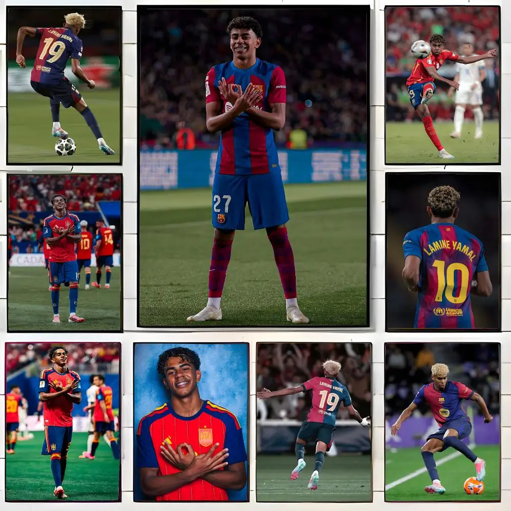football talent Lamine Yamal Poster Wall Art Print Decorative Mural Home Decor Gift Unframed